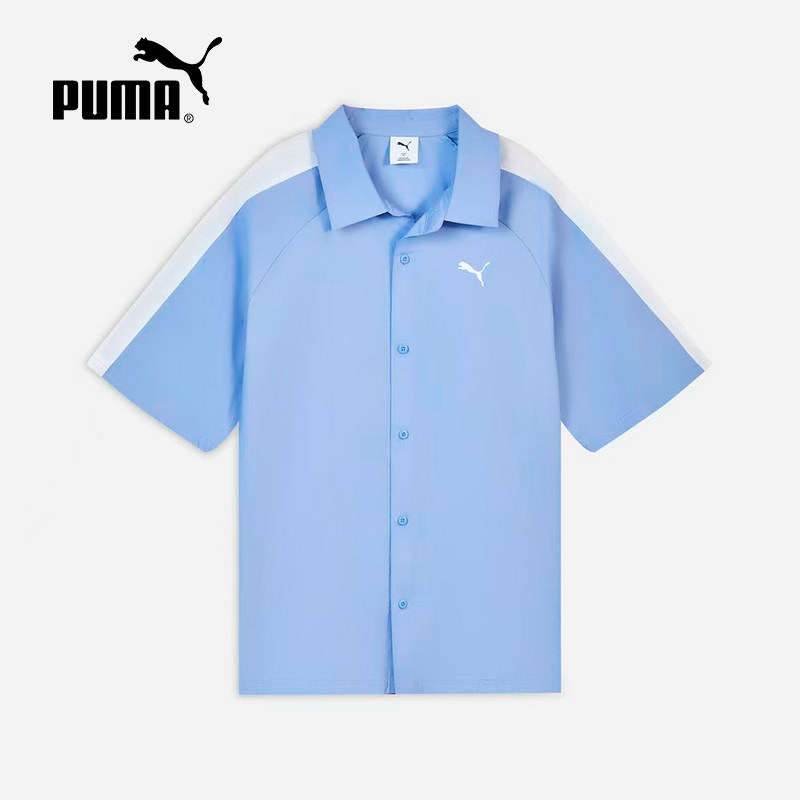 PUMA彪马张凌赫同款|经典复古T7短袖POLO衬衫男女夏季上衣 638459图片