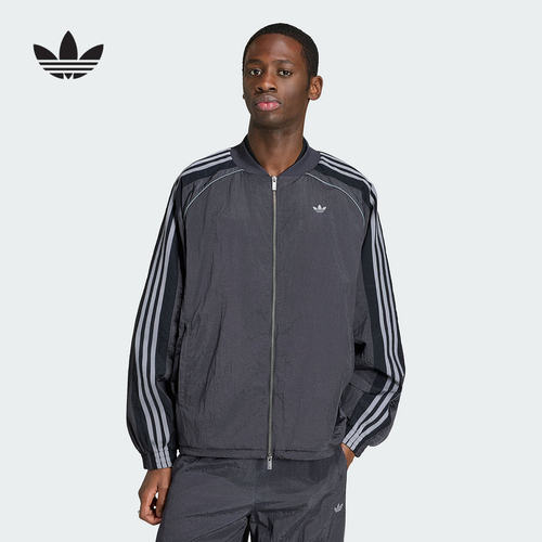 adidas阿迪达斯三叶草TRACK TOP早春薄夹克男运动梭织外套 KX4830