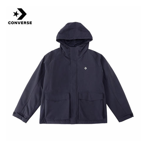 Converse匡威男女棉服2026春新品印花logo保暖连帽棉服UCJ415-GHM