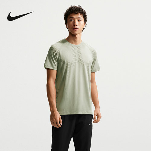 NIKE耐克男子跑步T恤夏新款速干网眼透气短袖运动上衣IF2089-304