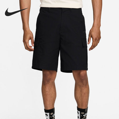 Nike耐克短裤男夏季新款梭织透气工装裤黑色运动五分裤FN3518-010