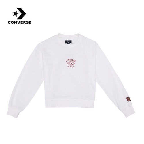 Converse匡威女子卫衣马年起飞系列宽松刺绣运动套头衫WCJ395-W2Y