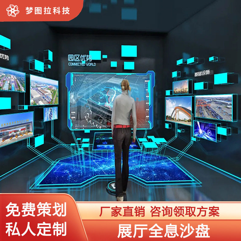 数字沙盘全息裸眼沉浸式互动投影室内学校体验馆企业沙盘3d科技展