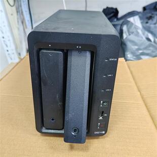 Synology群晖 NAS DS214+  2盘位网络硬盘储存盒设备 不带电源