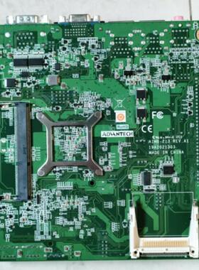 研华AIMB-213/D REV.A1 D525集成CPU台式工控迷你主板双网口 实价