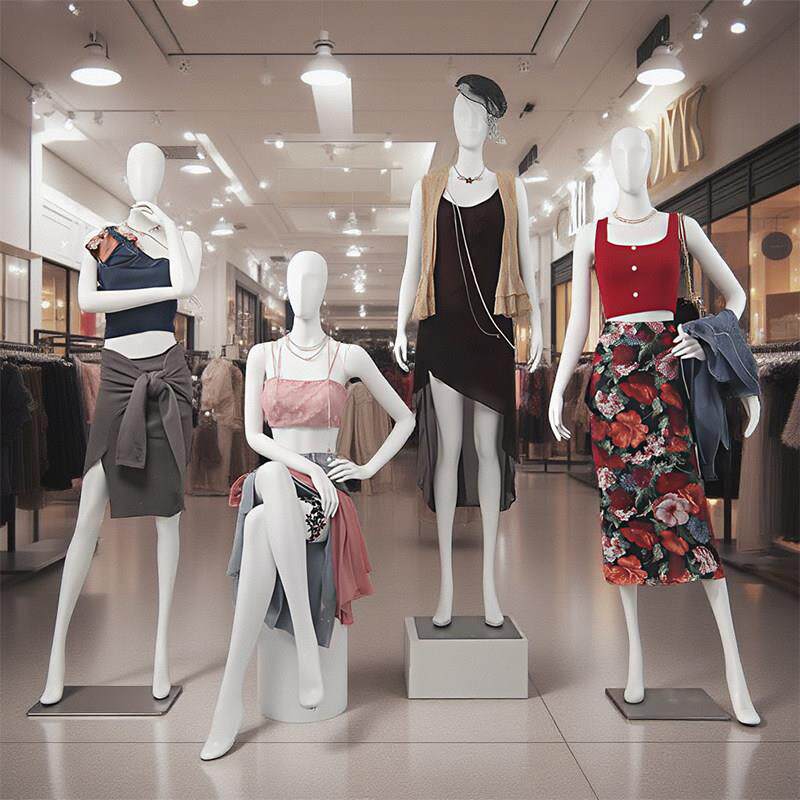 服装店模特道具女全身橱窗陈列人偶女装假人体婚纱内衣模特展示架