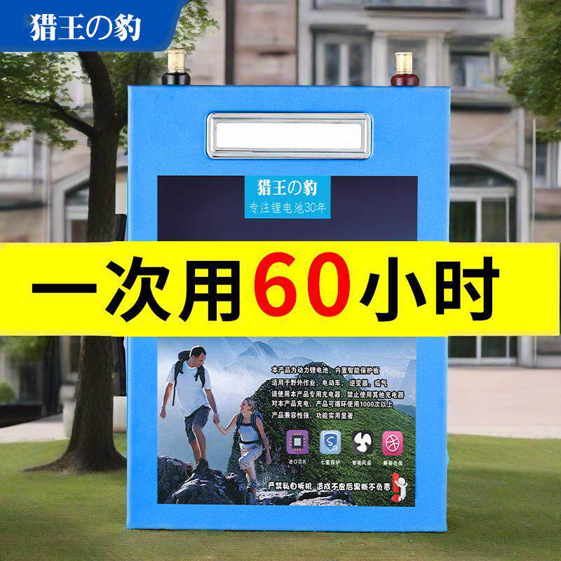 12V锂电池大容量120an80安大功率动力聚合物户外超轻磷酸铁锂电瓶