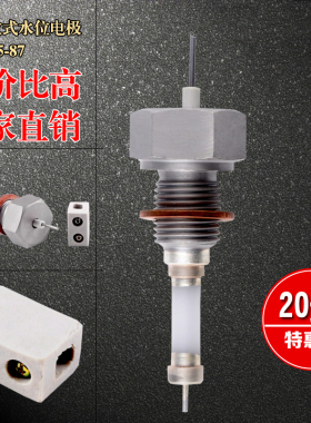 伊莱科锅炉水位电极棒水位探针探头外螺纹式水位感应探测压入式