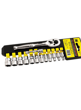 波斯工具 13件套10mm系列3/8塑夹套筒组套BS367813