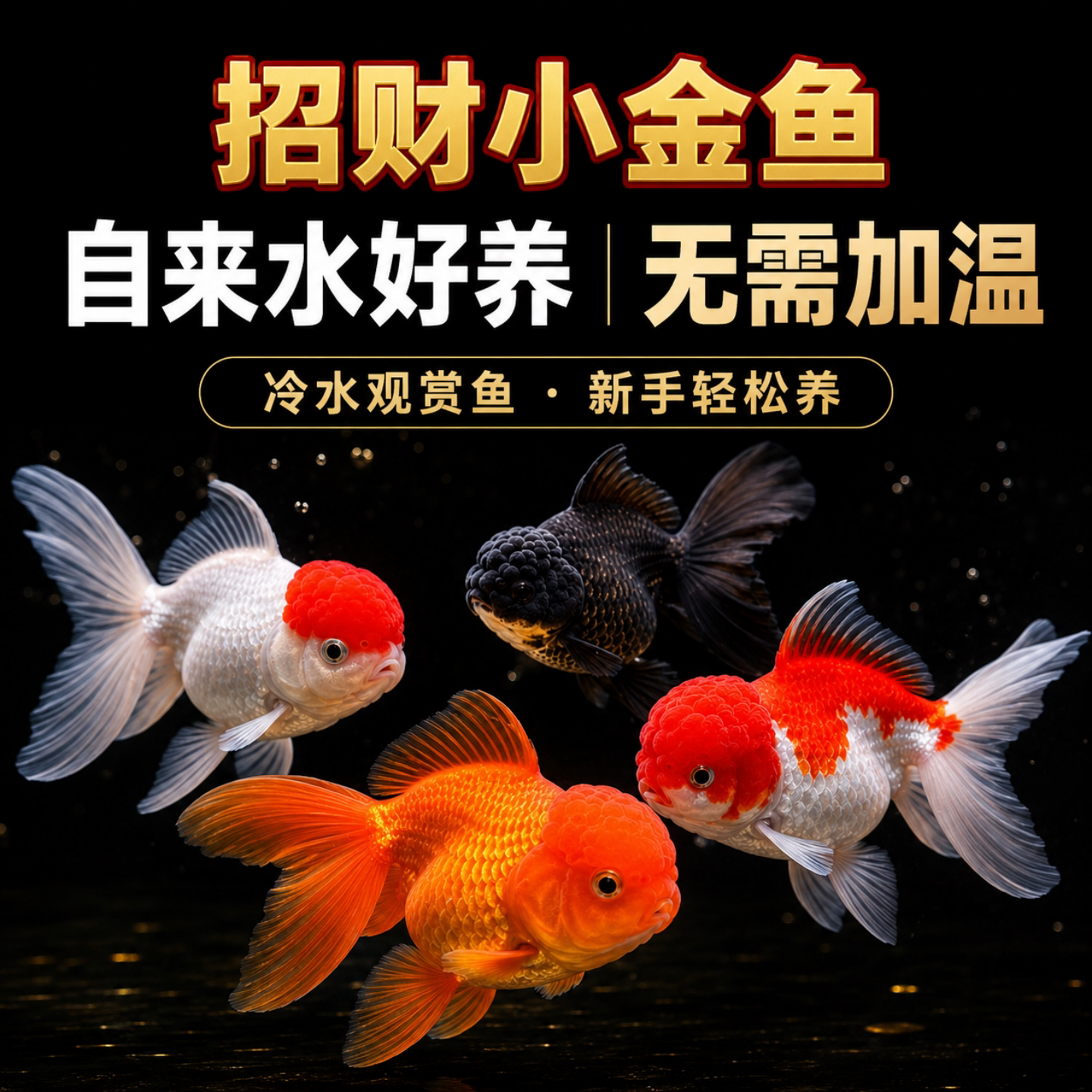金鱼活鱼冷水观赏鱼锦鲤小金鱼苗图片