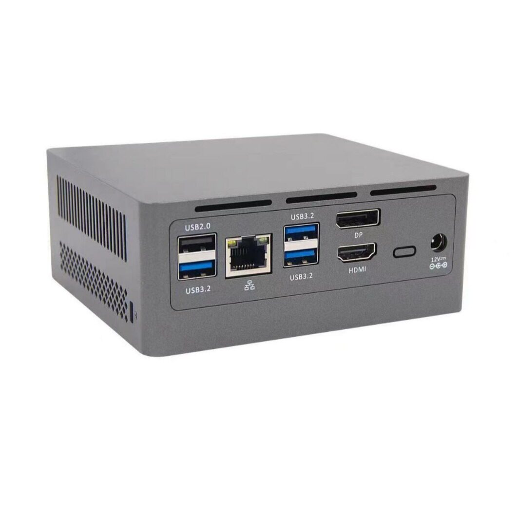 全新12代N100迷你电脑主机4K双屏工控台式机微型家用办公mini pc
