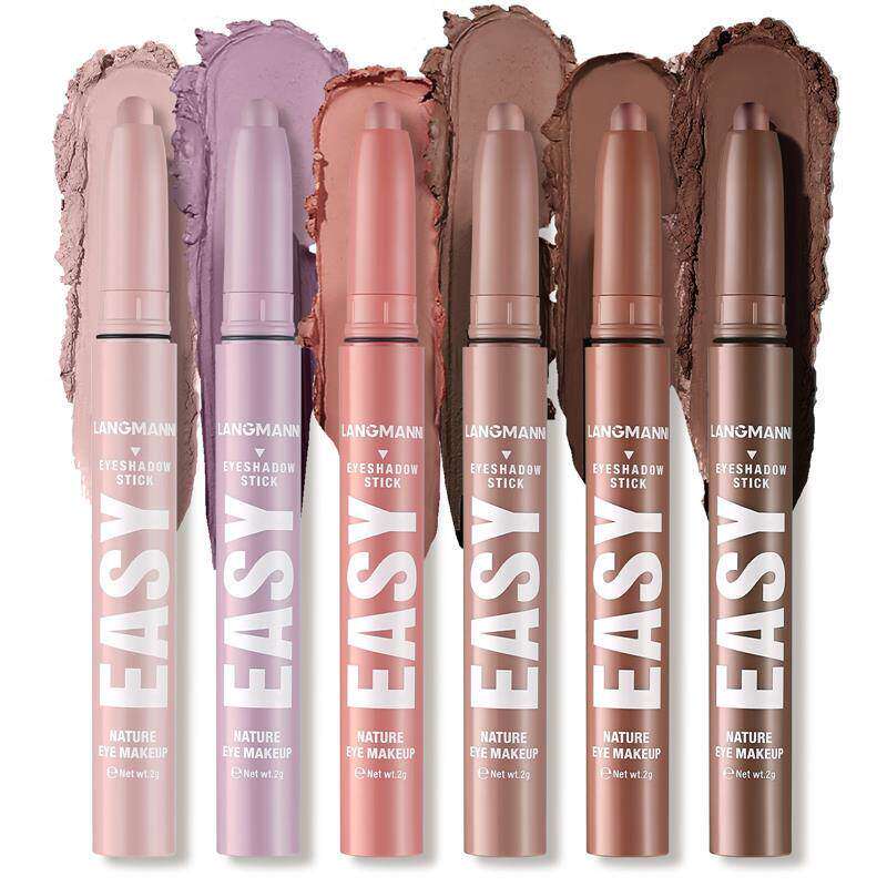 6 Pcs Shimmer Matte Eyeshadow Stick Set 6 支装珠光哑光眼影笔