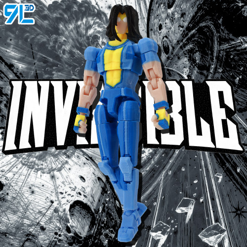 9L-3D打印玩具长发马克无-敌少侠Invincible模型可动动漫周边成品