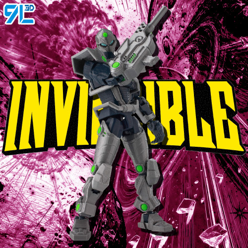 科技夹克9L-3D打印玩具无-敌少侠Invincible模型可动动漫周边成品