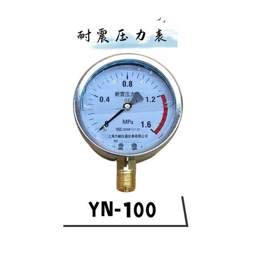 上海仪表耐震压力表YN-100油压表