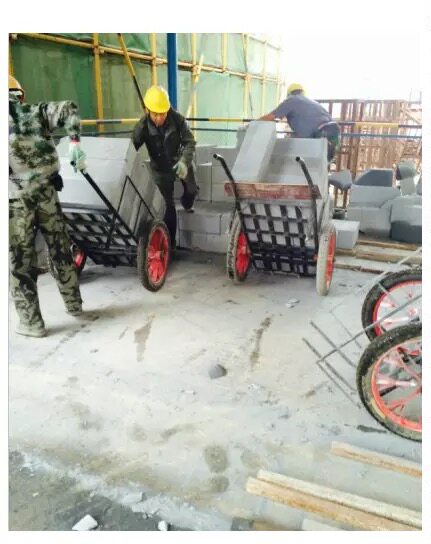 工地拉砖车建筑手推手拉加气砖托拖车农用劳动老虎车轻质砖加气块