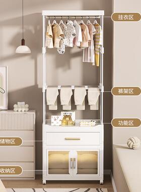 5YA1衣帽架落地卧室家用多功能收纳夹缝收纳箱置物架衣柜储物