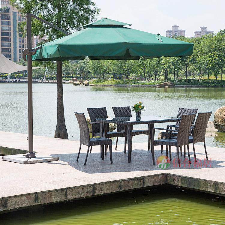 庭院户外桌椅藤编桌椅 六件套组合户外藤桌椅阳台桌椅庭院PE藤,商业/办公家具,商用藤编家具,淘宝优惠券,粉丝福利购,淘宝优惠卷