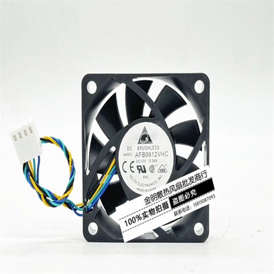 全新原装台达 6013 AFB0612VHC 12V 0.36A PWM温控CPU散热风扇6CM