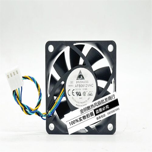 全新原装台达 6013 AFB0612VHC 12V 0.36A PWM温控CPU散热风扇6CM