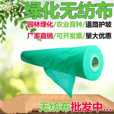 适用植草仔无纺布绿化保湿膜绿化盖布防尘布种草育苗透气膜整卷土