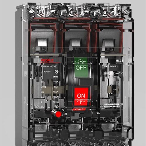人民电器透明壳断路器RDM10-100  CDM10 NM10 空气开关 量大优惠