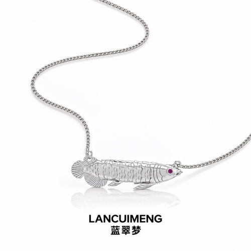 S925纯银龙鱼转运珠项链百搭
