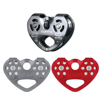 攀索 PETZL CABLE运输载重横渡双滑轮绳索钢缆P21SPE心形滑轮现货