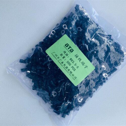 预绝缘圆形端子RV3.5-4/5/6/8/4S接线端子 护套铜线耳 护套铜接线