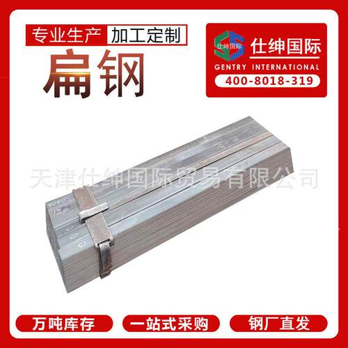 天津扁铁热轧扁钢纵剪扁铁Q235BQ355B低合金黑扁铁厂家价格