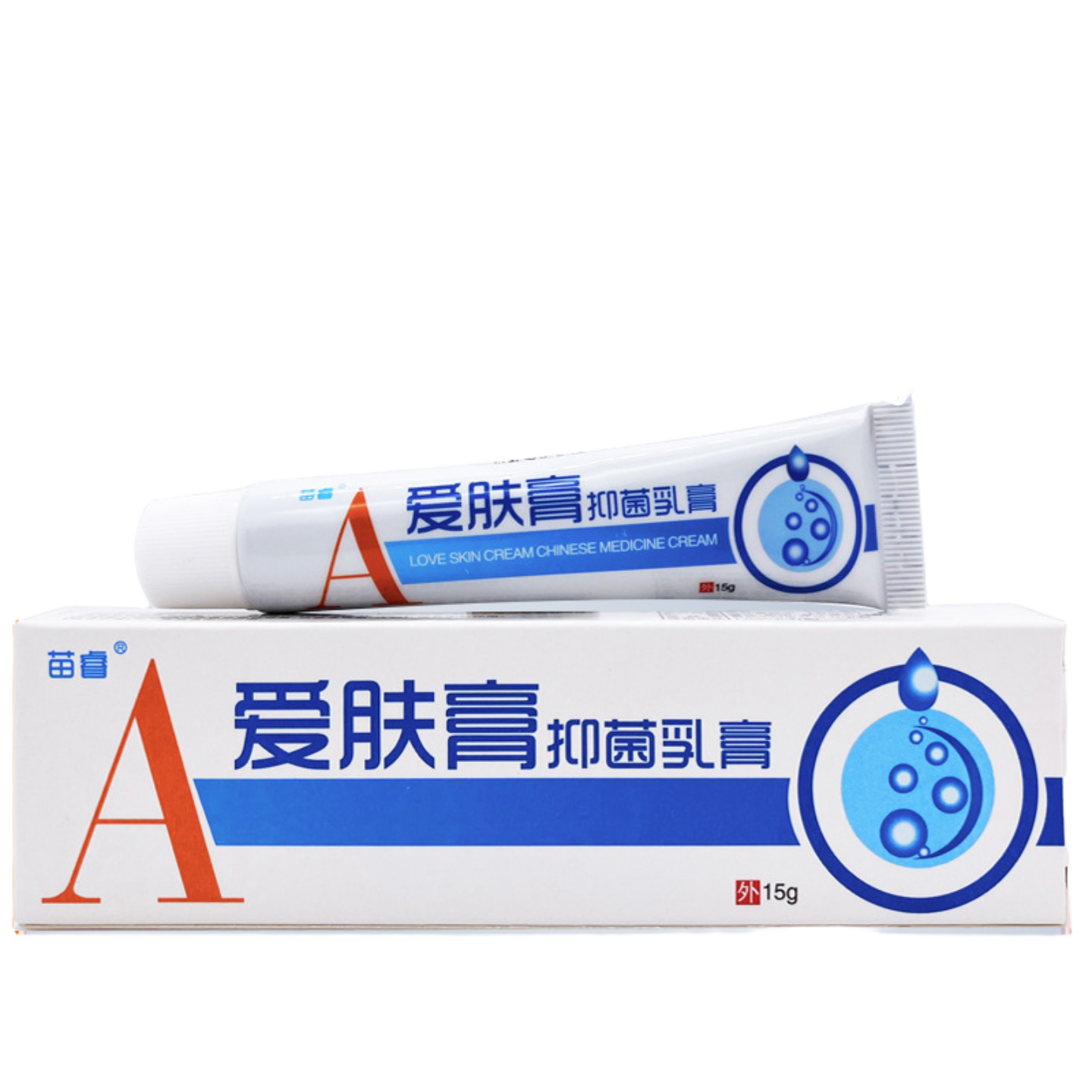 苗睿爱肤膏抑菌乳膏15g皮肤外用抑菌乳膏