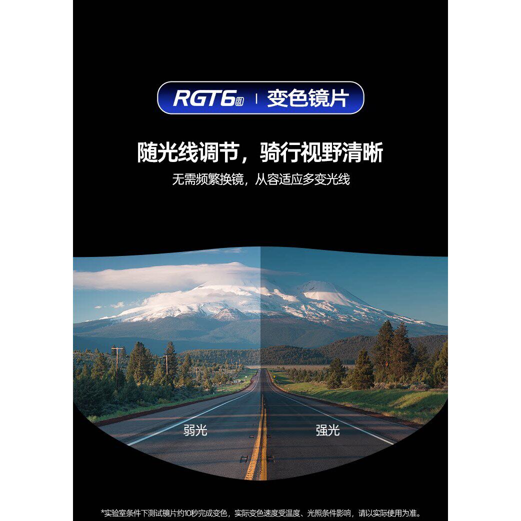 RYMIC睿觅摩托车碳纤维头盔RGT6原厂透明REVO变色镜片搭配原装