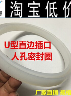 人孔插口 插口密封圈 直边密封圈 食品级硅胶直边密封垫 灌口垫圈