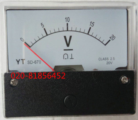 直流电压表YT SD670-15V SD670-20V SD670-30V SD-670 CLASS 2.5