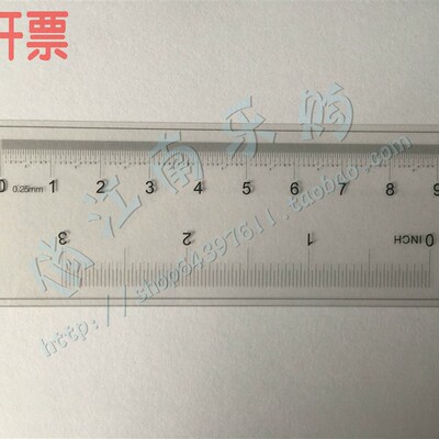 特价高精菲林尺 毫米英寸点规线规角度规伤痕异物比对卡 透明软尺