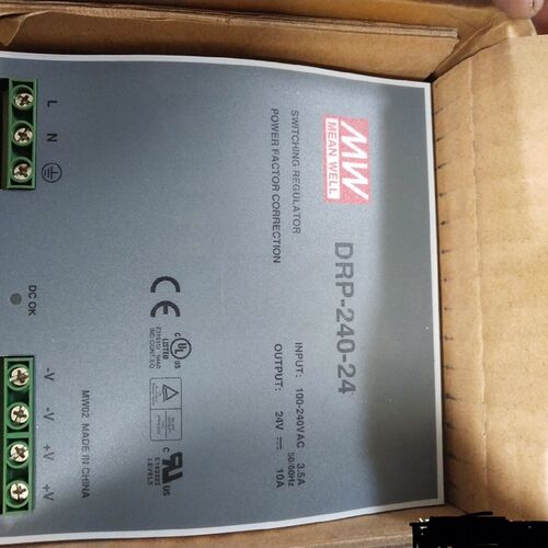 全新正品台湾明纬24V10A导轨老款DRP-240-24电源质保3年
