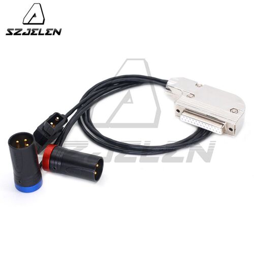 Lectrosonics Wisycom Sennheiser DB25音频转卡农3针 DTAP供电线