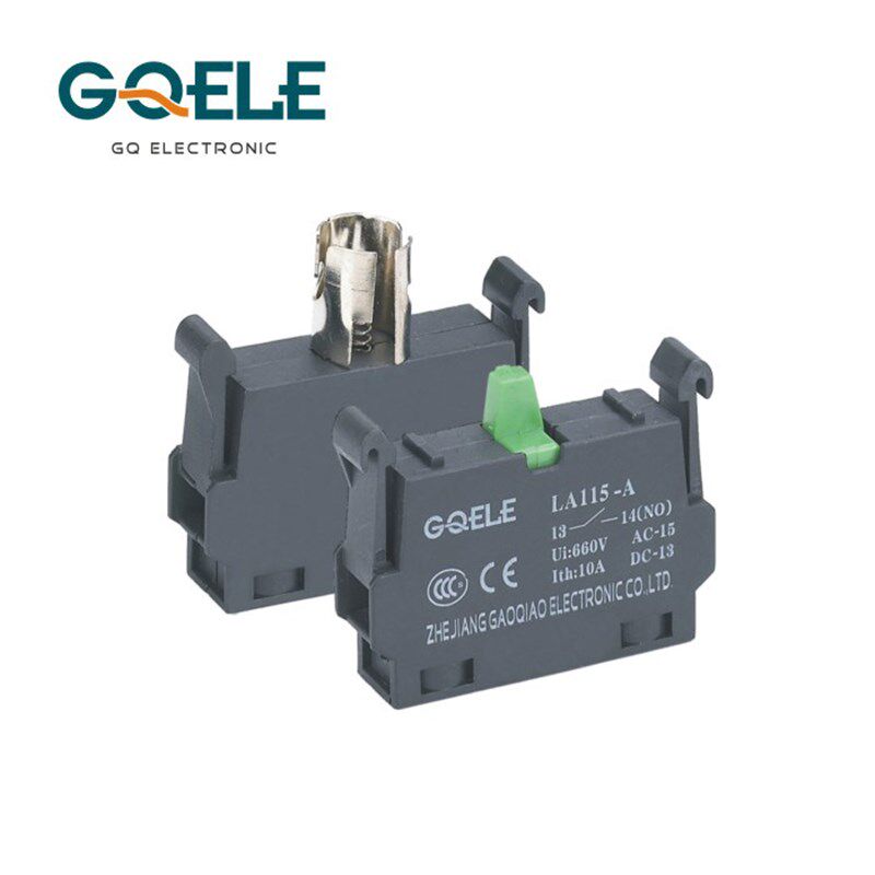 GQELE高桥LA115-A125系列常开常闭触点模块灯珠指示灯按钮手柄