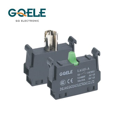 GQELE高桥LA115-A125系列常开常闭触点模块灯珠指示灯按钮手柄