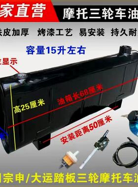 三轮摩托车改装油箱宗申TL大运踏板车型老年车背部改装加厚型油箱