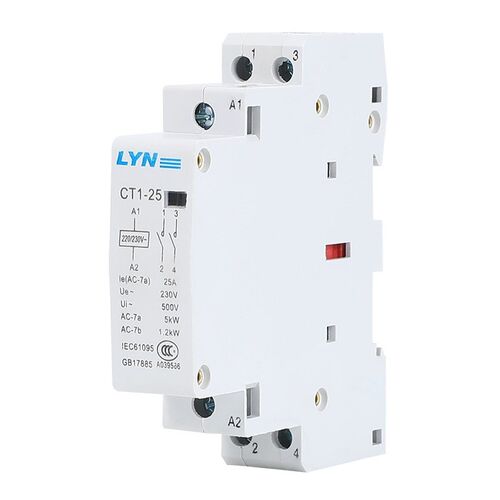 LYN蓝鹰 家用导轨式交流接触器 CT1-25 2P 16A 20A 25A 各种规格