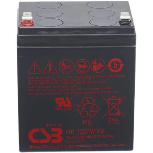 CSB蓄电池HR1227W F2FR 12V27W电梯消防医疗通信电子UPS电源电瓶