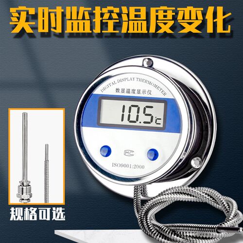 数显温度计带探头wst491耐温酸碱海水工业测温仪电子防开水测温表