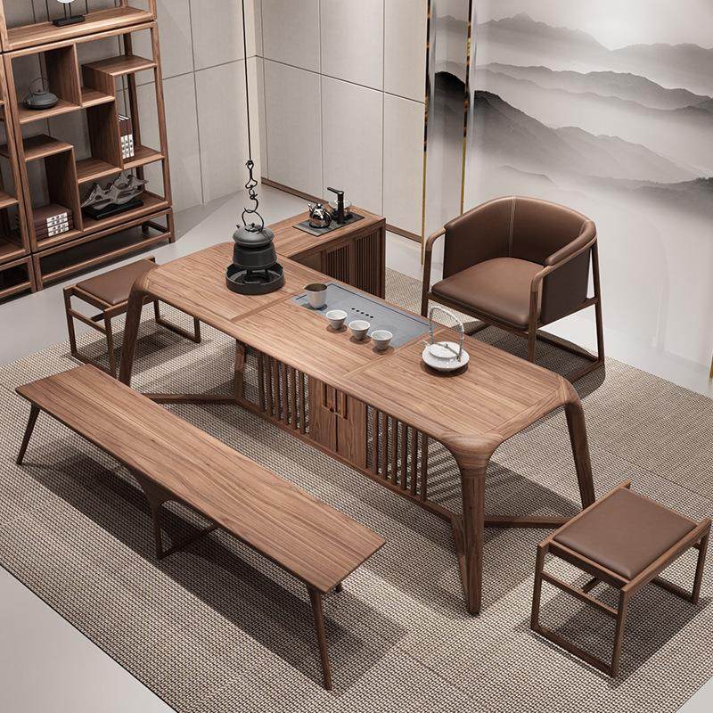 新中式茶桌椅实木白蜡木茶室家具白蜡木2.2米泡茶桌功夫茶台,商业/办公家具,茶台/茶桌,淘宝优惠券,粉丝福利购,淘宝优惠卷