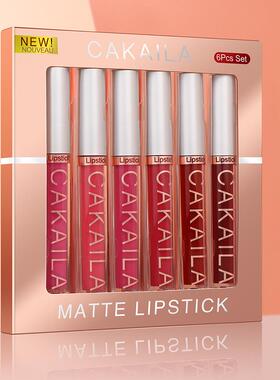 CAKAILA 6Pcs Matte Lipstick Set卡凯拉哑光唇釉 防水不脱色持久