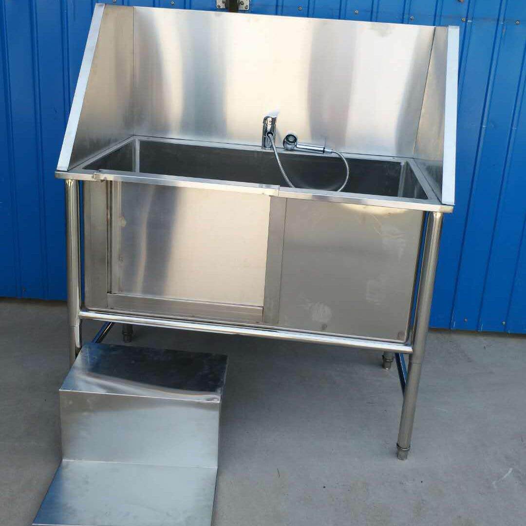 不锈钢带门宠物洗澡池宠物狗洗澡盆清洗池洗狗池清洗池