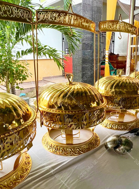 Luxury Hanging Lid 8LGold Chafing Dish Buffet Set