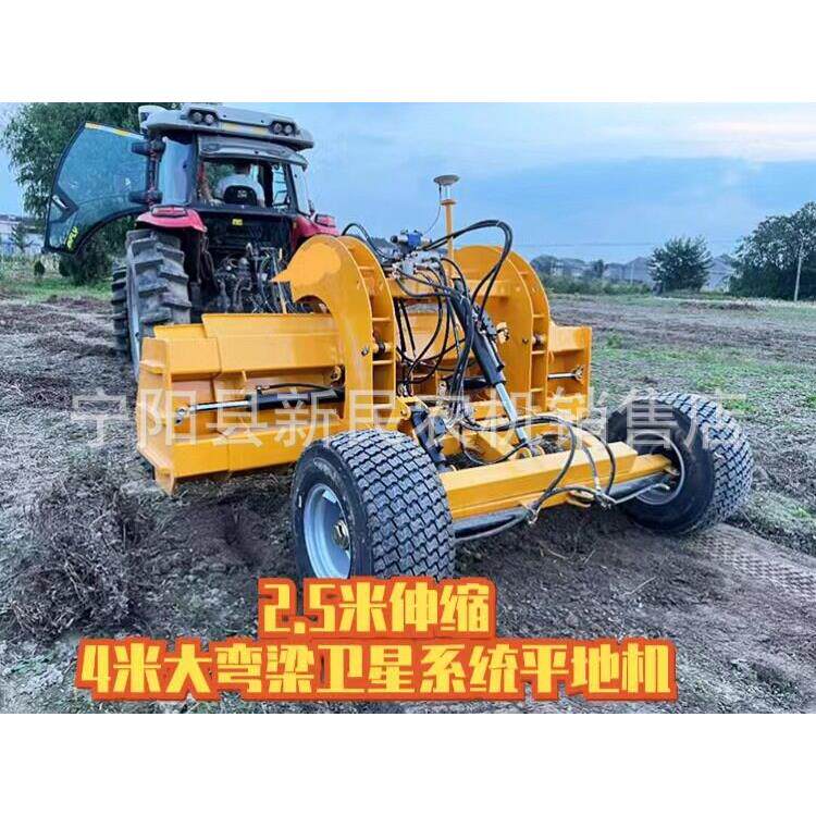 卫星系统平地机老田翻新整地机旱地整平新田整平用激光平地机
