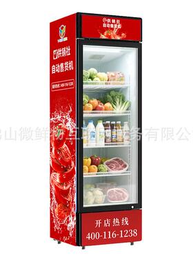 供销社24小时商场饮料生鲜售卖机AI视觉扫码柜厂家OEM