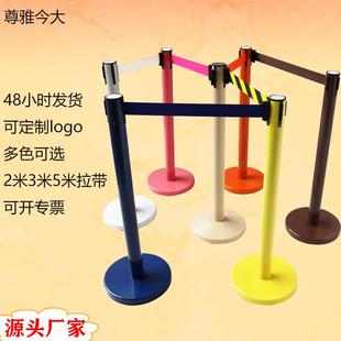 工厂直销机场排队隔离带2米3米5米伸缩警戒栏杆一米线不锈钢护栏